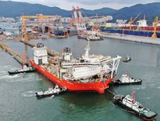 Hanwha Ocean Launches Korea’s First Large Offshore Wind Turbine Installation Vessel