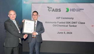 ABS Issues AIP to HD Hyundai Mipo for a Cutting-Edge, Ammonia-Powered Medium Range Tanker