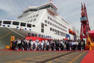 Guangzhou Shipyard International delivers first of four ro-pax ferries to MSC