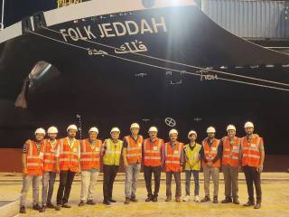 DP World Nhava Sheva Welcomes India Red Sea service with an inaugural call of MV FOLK Jeddah