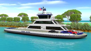 Eastern Shipbuilding Group Commences Steel Cutting For The Vehicle Passenger Ferry Falcon, The Newest Fisher Island Ferry