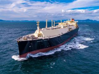 Naming Ceremony for Newbuilding LNG Carrier Marvel Swallow for Mitsui & Co. Held