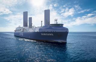 Samsung Heavy Industries Achieves Certification for LNG Carrier with Wind-assisted Propulsion