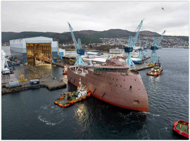 Ulstein Verft: Commences outfitting for first BS Offshore TWIN X-STERN ...