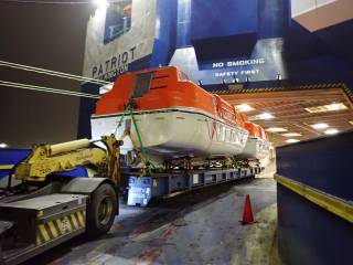 ARC Delivers Lifeboats for Hospital Ship to Mobile, Alabama
