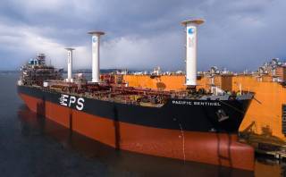 bound4blue completes eSAIL® installation on EPS tanker with three 22-meter-high non-ATEX suction sails