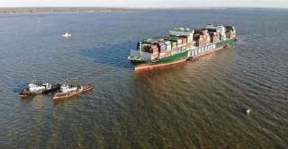 Container ship Ever Forward grounded in Chesapeake Bay refloated after 35 days
