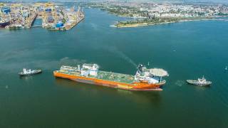 De Beers’ latest diamond recovery vessel departs Damen Shipyards Mangalia for Southern Africa