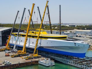 Austal Australia Rolls Out 118 Metre Trimaran For Fred.Olsen Express