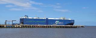 Grimsby River Terminal welcomes the first sustainable car carrier