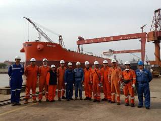 Klaveness’ fifth CLEANBU vessel MV Bangus launched at New Yangzi Shipyard