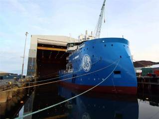 Ulstein: Offshore Wind Vessel for Bernhard Schulte Floated Out