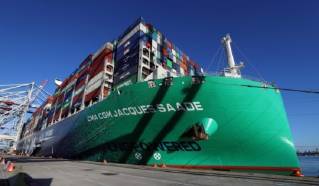 CMA CGM Jacques Saade - The world’s largest fully LNG-powered container vessel makes her debut call at DP World Southampton