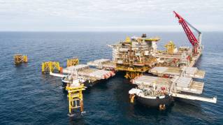 Pioneering Spirit removes Tyra East and West platforms