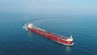 Maiden Voyage for First Diesel-Electric Laker - CSL-Built Self-Unloading Ship Will Service Windsor Salt