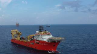 WATCH: Scenes from Normand Installer vessel performing installation work of Liza Unity FPSO