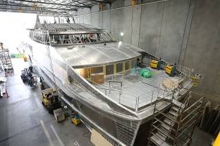 Spotted: World Heritage Cruises' Eighth Incat Crowther Catamaran Under Construction