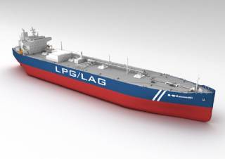 Kawasaki Receives an Order for an 86,700 m³ LPG-fueled LPG/ LAG Carrier