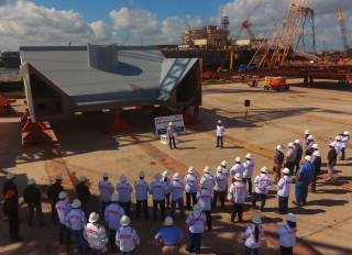 Keel laid for the largest U.S. hopper dredger