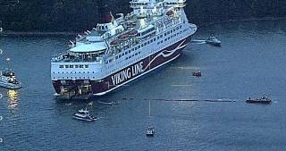 Passenger ferry Amorella with nearly 300 people on board runs aground off Finland