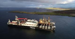 Disused gas platforms to be removed by world's largest vessel