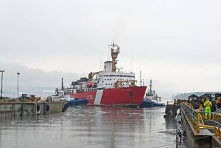 Canada’s Largest Icebreaker Arrives At Davie For Major Refit Work