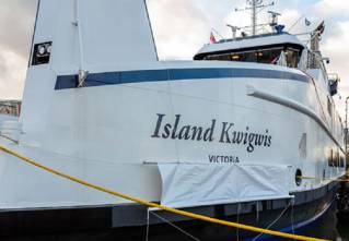 BC Ferries names and christens the fifth Island Class ferry
