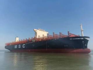 LNG-fueled containership MSC Washington successfully completes sea trials