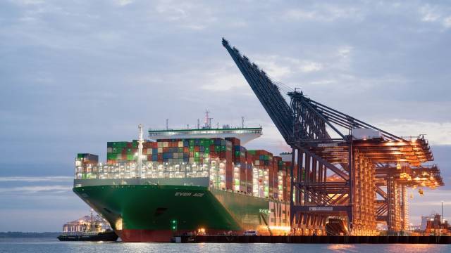 Spotted World S Largest Containership Ever Ace Docks At Port Of