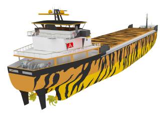 e5 Lab and Mitsubishi Shipbuilding to Provide Design for Standard Hybrid Electric Propulsion Vessel “ROBOSHIP” for Use in a Biomass Fuel Carrier