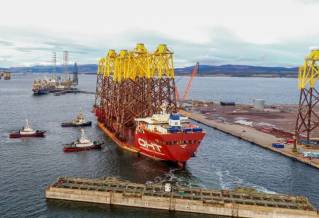 OHT Completes Jacket Transportation for Moray East Offshore Wind Farm