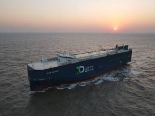 UECC takes delivery of the world’s first dual-fuel LNG battery hybrid PCTC