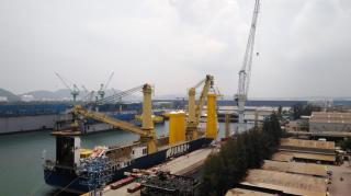 Jumbo Ships Large TP’s For First Offshore Windfarm In Taiwan