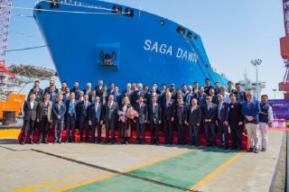 Saga LNG Shipping names its new mid-size carrier - Saga Dawn