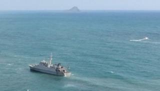 Refloating efforts continue for Grounded Spanish Warship Turia