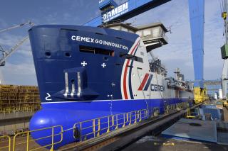 First Damen MAD3500 aggregates dredger launched at Damen Shipyards Galati