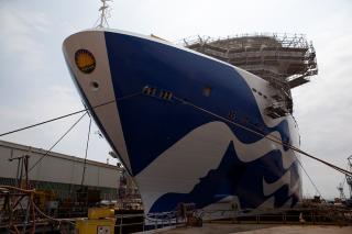 Fincantieri: Enchanted Princes Floats Out in Monfalcone