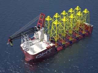 OHT to transport jacket foundations for Moray East Offshore Windfarm