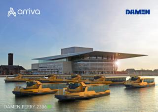 Damen and Arriva extend ferry service from Copenhagen city centre to port area with two additional Damen Ferries 2306E3