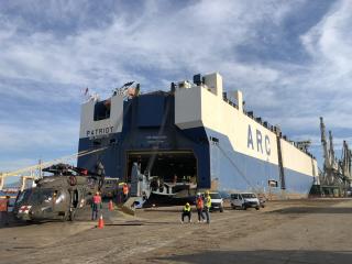 ARC Loads Army Aviation Unit Cargo in Thessaloniki