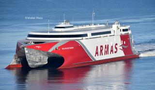 Incat Tasmania Exports New 111 metre ferry to Spain
