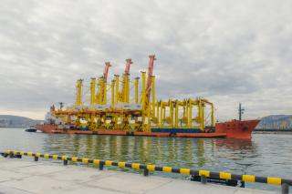 Equipment For New Deepwater Berth 38 Arrived at NUTEP Container Terminal