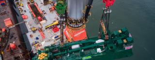 Heerema's Aegir Installs Cutterladder into World's Most Powerful Cutter Dredger Spartacus
