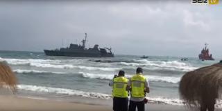 Spanish Minesweeper Runs Aground during Search for Crashed C-101 Aircraft