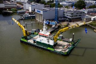 Third S. T. Marine Support Multi Cat names at Damen Shipyards Hardinxveld
