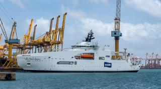 Colombo Dockyard Delivers KDDI Cable Infinity Built for Kokusai Cable Ship Co.Ltd. Japan