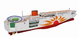 MOL Group to Build Japan's 1st LNG-fueled Ferries: Sunflower Kurenai and Sunflower Murasaki