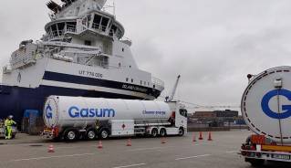 Gasum delivers renewable biogas for the first time to an offshore supply vessel