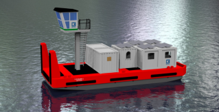 KOTUG starts with zero-emission transportation from Amsterdam to Zaandam with the first electric E-Pusher™ Type M
