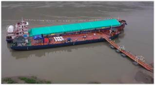 China's first hybrid river vessel sets sail on Yangtze (Video)